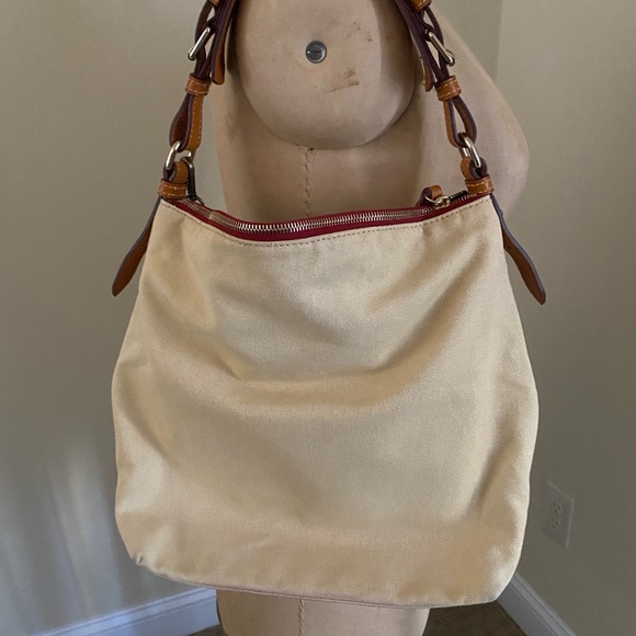 Dooney & Bourke Bags Dooney And Bourke Tan Canvas Satchel Poshmark